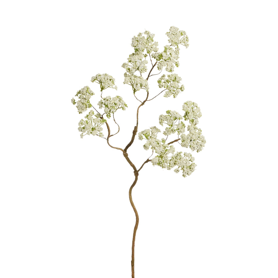 28.5" White Queen Anne's Lace Branch