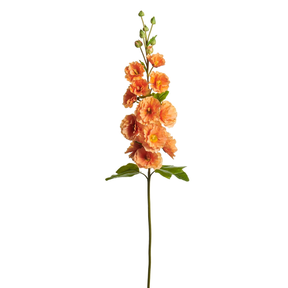 42" Orange Hollyhock