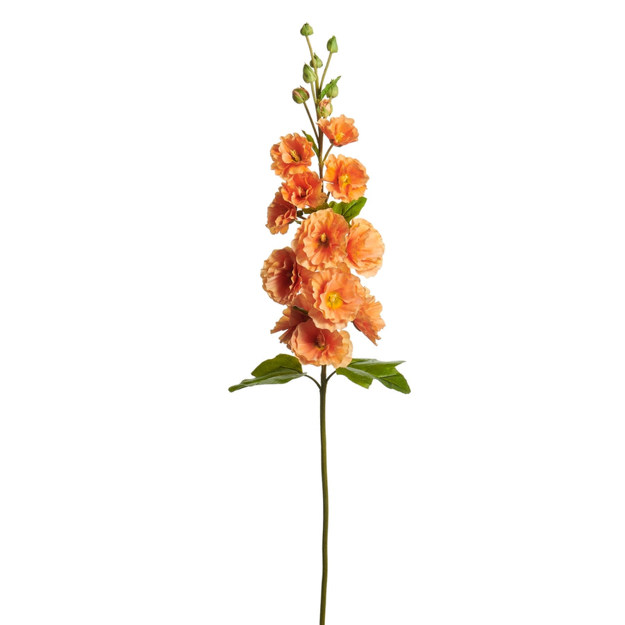 42" Orange Hollyhock