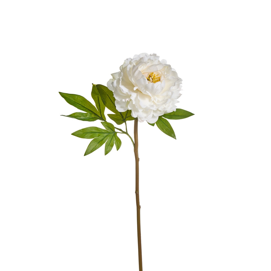 26" Natural touch White Peony