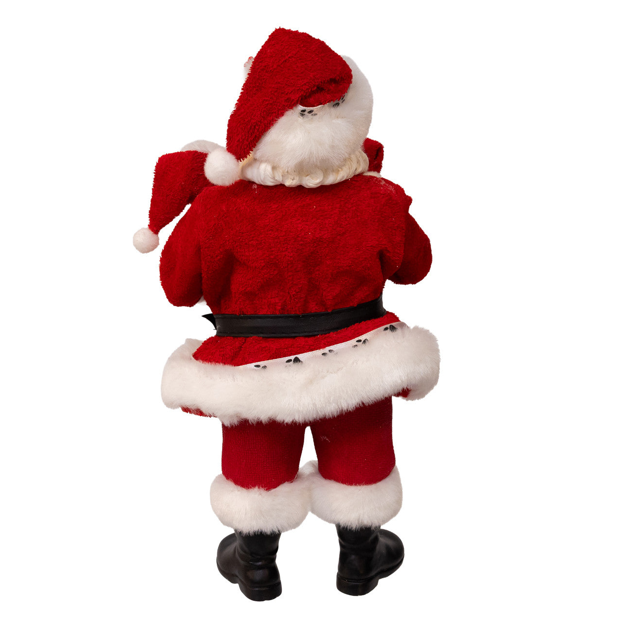10.5" Fabriché™™ Santa Holding Puppy & Kitten Table Piece