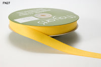 5/8 Inch Light Weight Twill Ribbon with Woven Edge – FN27 – YELLOW