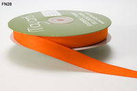 5/8 Inch Light Weight Twill Ribbon with Woven Edge – FN28 – ORANGE