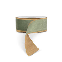 Cotton Velvet Fused Ribbon, 10 Yards, 2.5