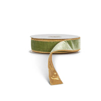 Copper Sheldon Velvet and Metallic Dupioni Fused Ribbon, 10 Yards, 1.5