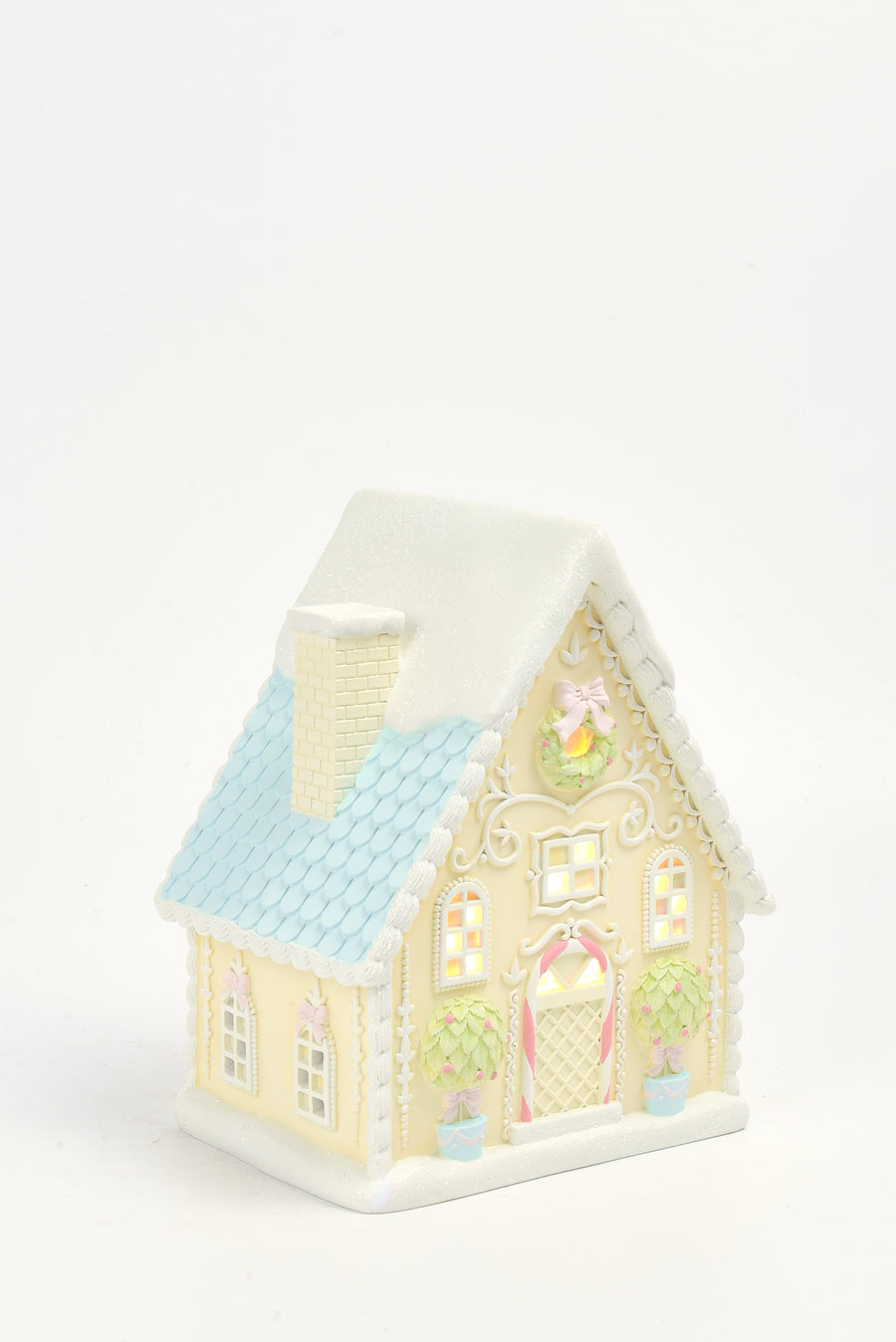 Gingerbread House Village W/Led