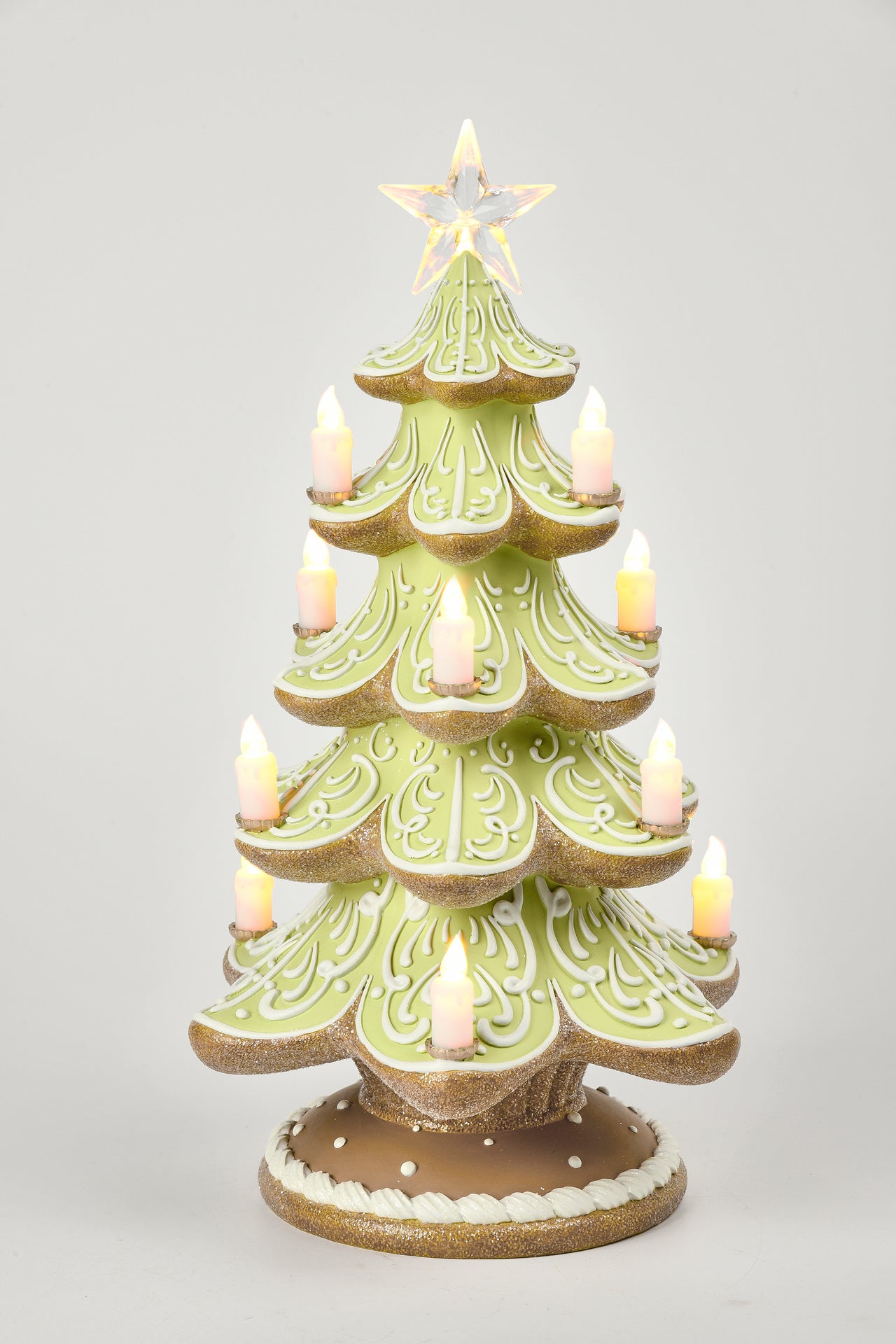 Dimensional Gingerbread Tree W/ Led