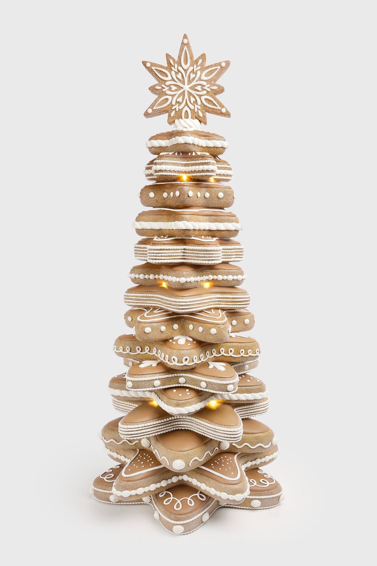 Trophy Gingerbread Cookie Tree W/ Led