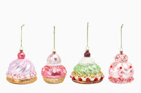 4Asst Christmas Dessert Ornament