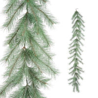 6' Glitter Long Needle Pine Garland