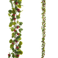 4.5' Leaf and Red Berry Garland
