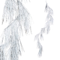 6' Silver Tinsel Garland