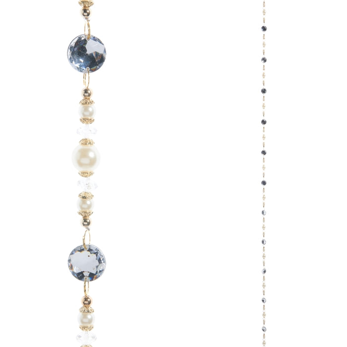 5.5' Pearl and Crystal Beaded Garland