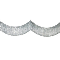 8.5' Fringe Tinsel Garland in Grey