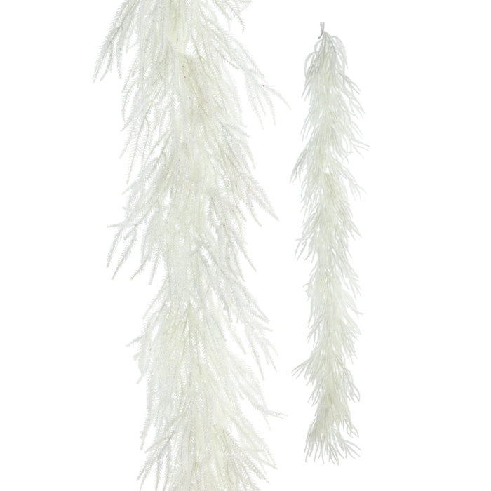 6.5' Iced White Pine Garland