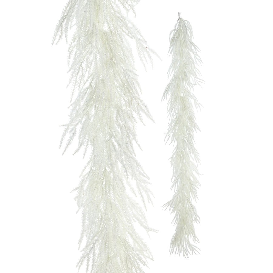 6.5' Iced White Pine Garland