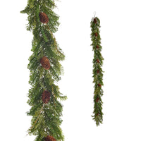 6' Pine and Pinecone Garland | Green