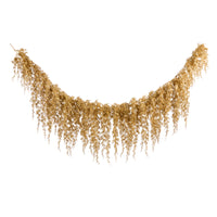 6' Glitter Gold Pine Hanging Garland