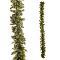 *DC* 9' Pre-Lit Bright Balsam Fir Garland