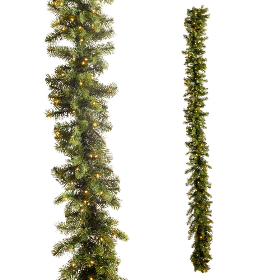 *DC* 9' Pre-Lit Bright Balsam Fir Garland