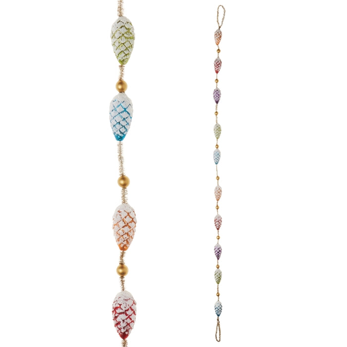 4' Multicolor Pinecone Garland