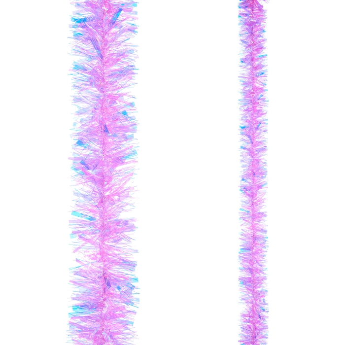 Pink Tinsel Garland 12.5 Feet Made of PVC