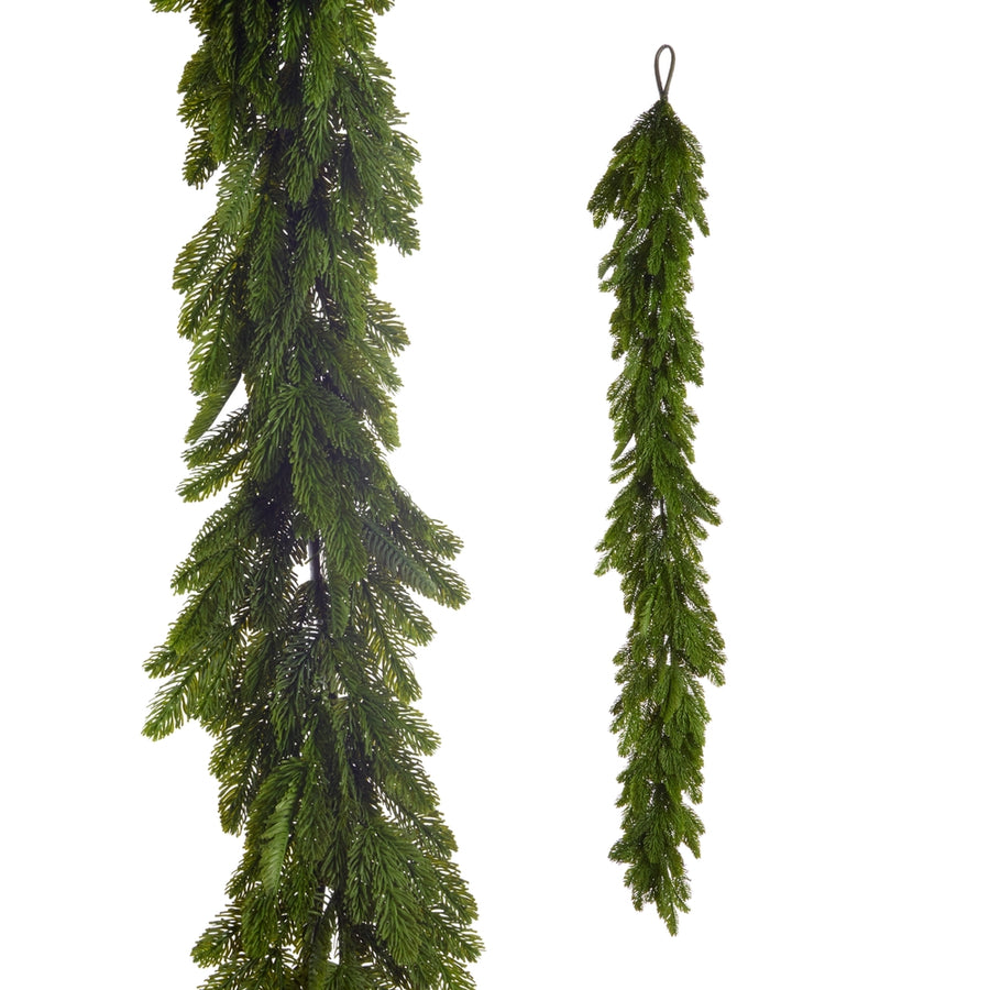 6' Bright Green Cedar Garland