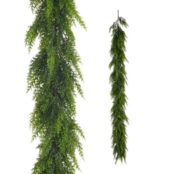 6' Green Cedar Garland