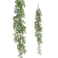 4' Iced Pine and Pinecone Garland - Green Plastic And Pvc