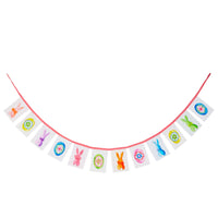7' Frosted Bunny Garland