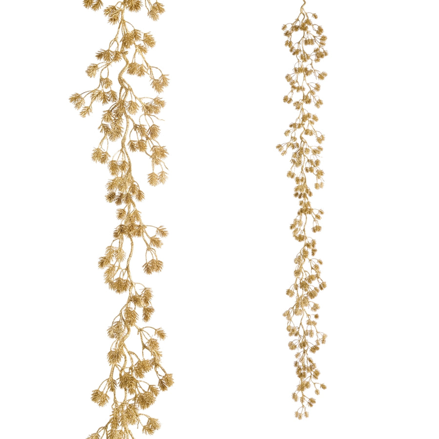 6' Gold Pine Garland