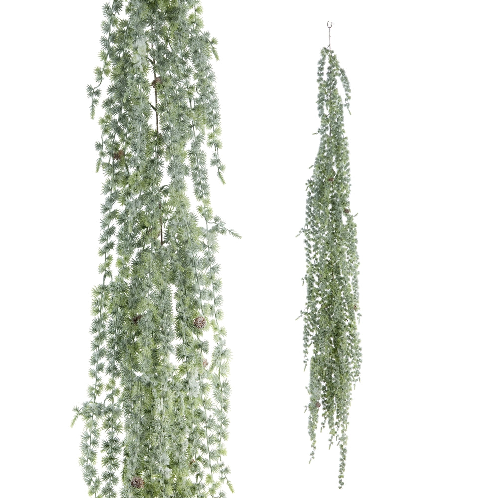 6' Iced Hanging Greenery Garland