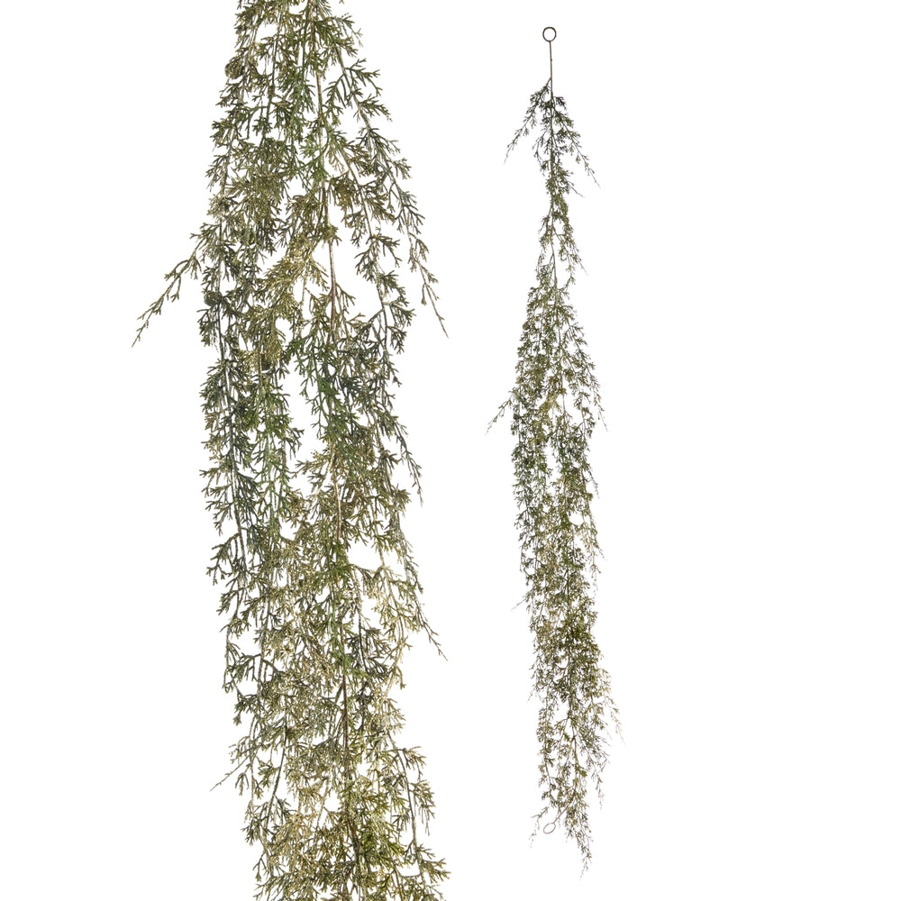 6' Hanging Gold Cedar Garland