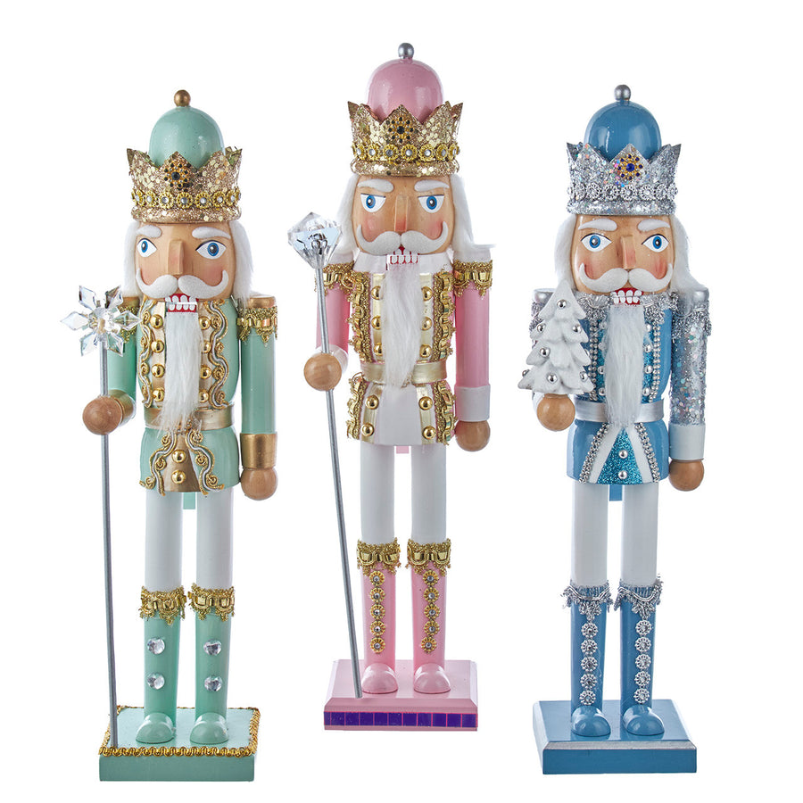 15" Green, Blue & Pink Nutcrackers