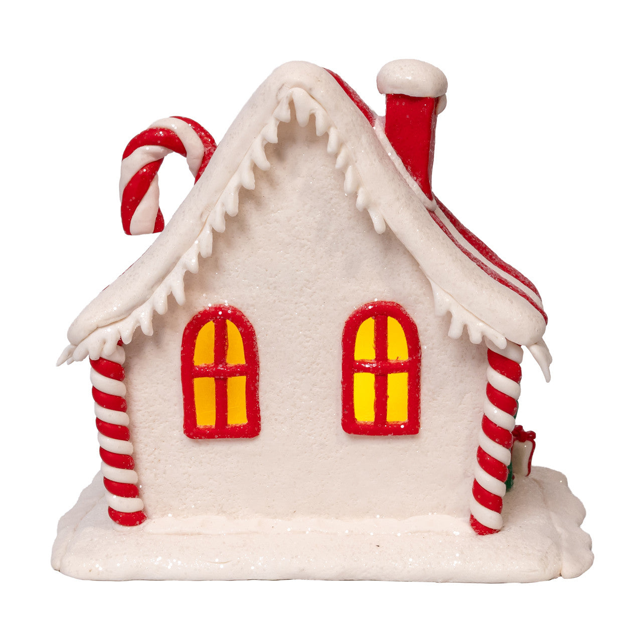 7" Battery Operated LED Candy Cane Lane House