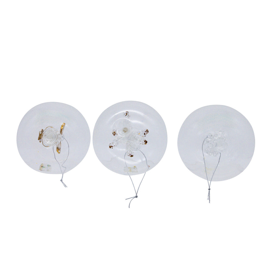 80MM Glass Transparent Ball With Tree, Angel & Deer Inside
