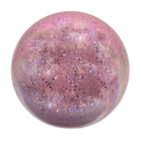 80MM Glass Pink Inside Glitter Ball Ornament