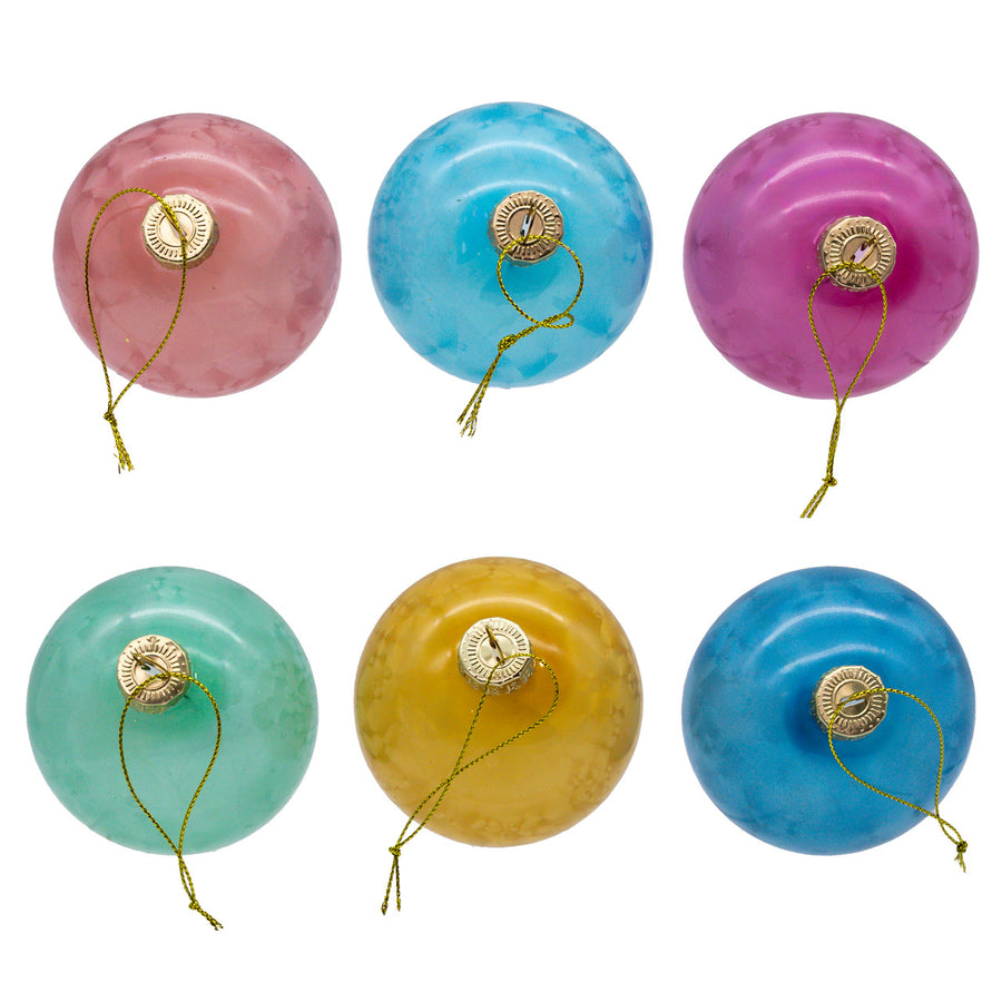 80MM Glass Multicolor Marbled Ball Ornaments