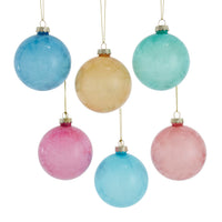 80MM Glass Multicolor Marbled Ball Ornaments