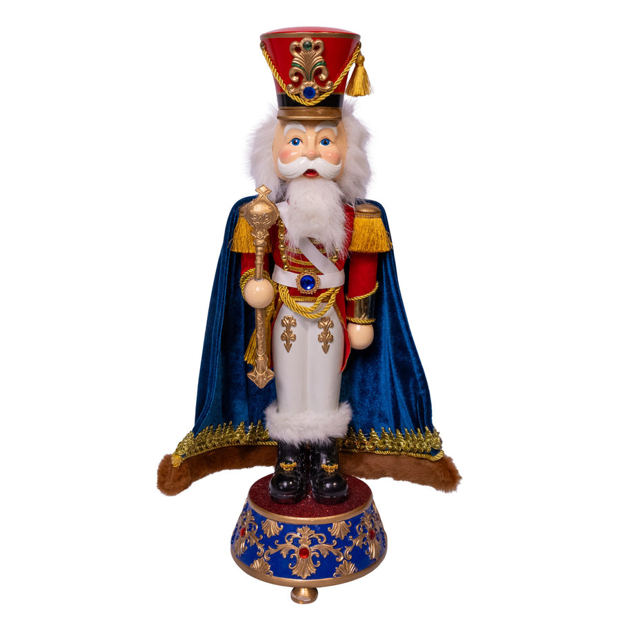21" Musical Blue & Red Soldier Nutcracker