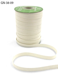 ~3/8 Inch Light-Weight Flat Grosgrain Ribbon with Woven Edge – GN-38-09 Ivory