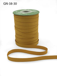 ~3/8 Inch Light-Weight Flat Grosgrain Ribbon with Woven Edge – GN-38-30 Gold