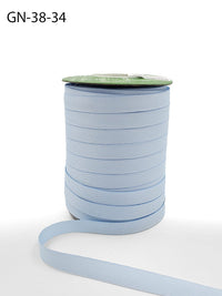 ~3/8 Inch Light-Weight Flat Grosgrain Ribbon with Woven Edge – GN-38-34 Light Blue (NEW)