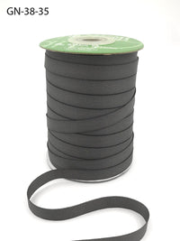 ~3/8 Inch Light-Weight Flat Grosgrain Ribbon with Woven Edge – GN-38-35 Stormy Grey
