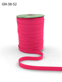 ~3/8 Inch Light-Weight Flat Grosgrain Ribbon with Woven Edge – GN-38-52 Neon Fuchsia