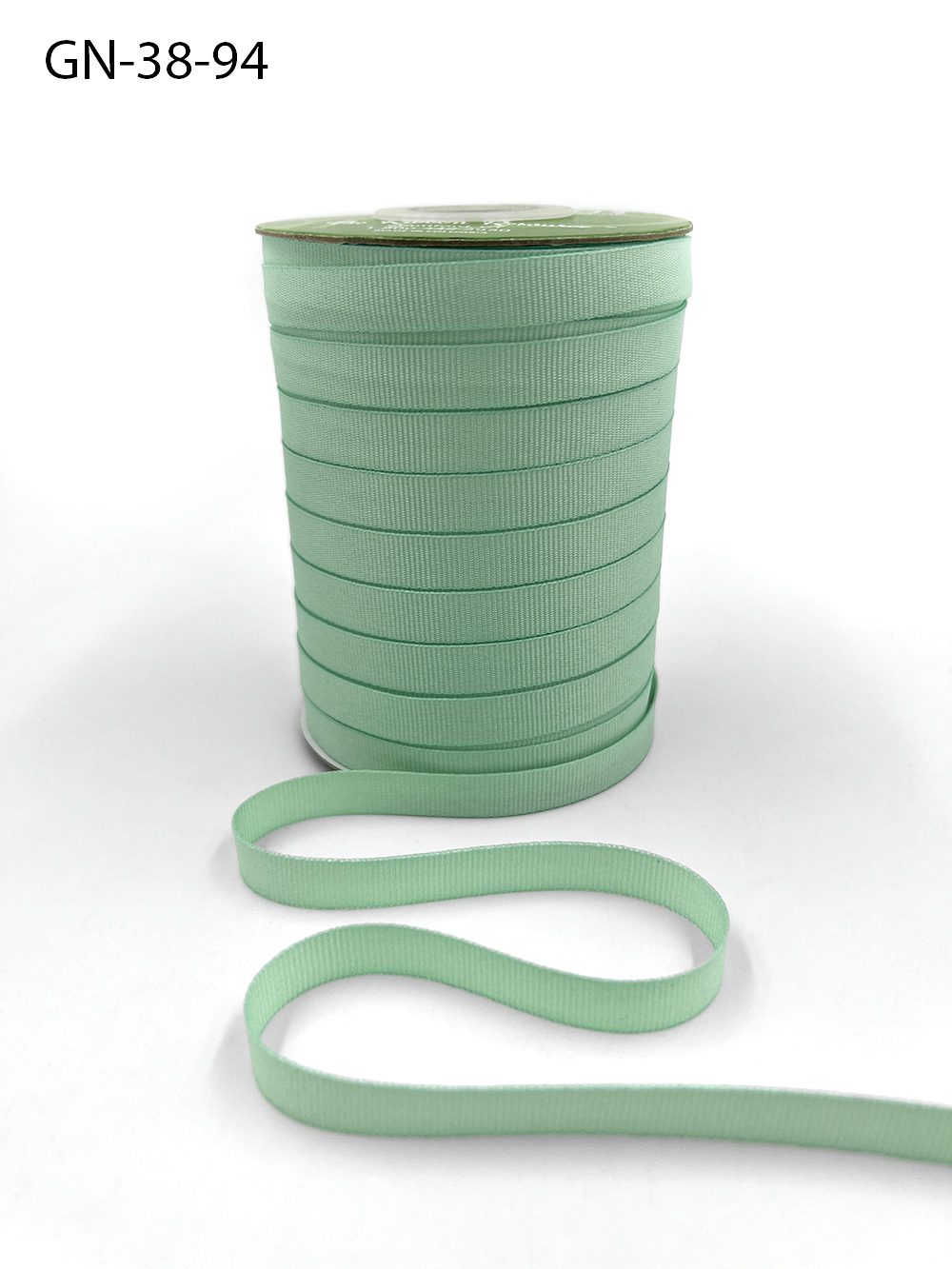 ~3/8 Inch Light-Weight Flat Grosgrain Ribbon with Woven Edge – GN-38-94 Robin’s Egg Blue (NEW)