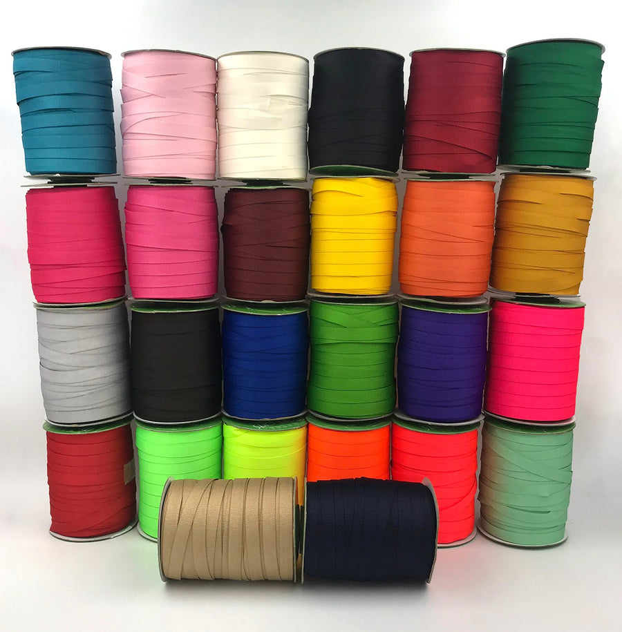 ~3/8 Inch Light-Weight Flat Grosgrain Ribbon with Woven Edge – GN-38-23 Light Fuchsia