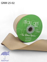 2.5 Inch Waterproof Weather-Resistant Grosgrain Ribbon with Woven Edge – GNW-25-02 CHAMPAGNE