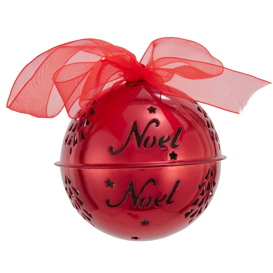 80MM Metal Red Bell Ornament