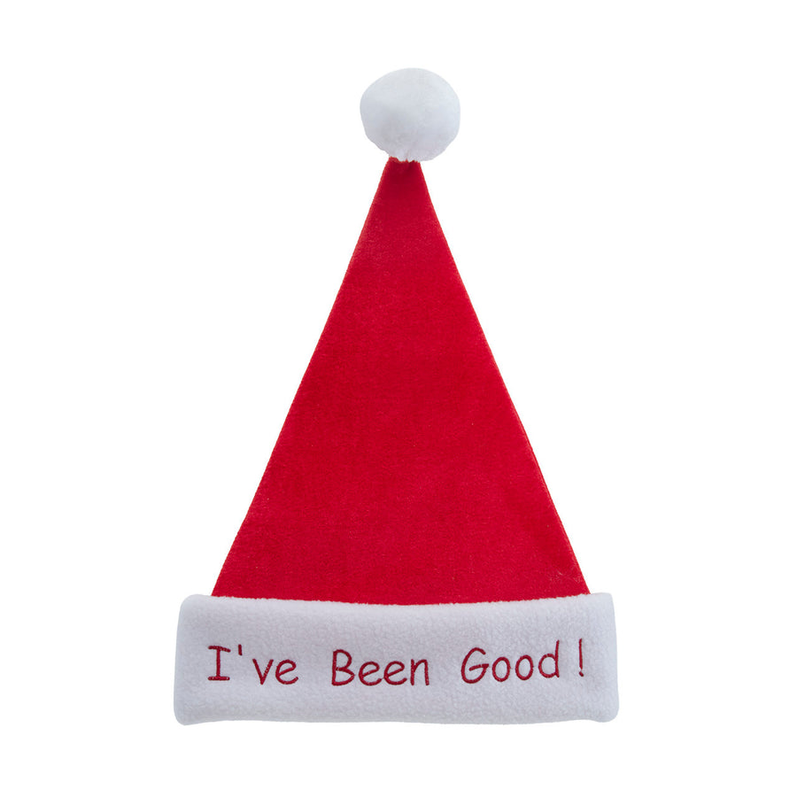 Velvet "I've Been Good" Kids Santa Hat